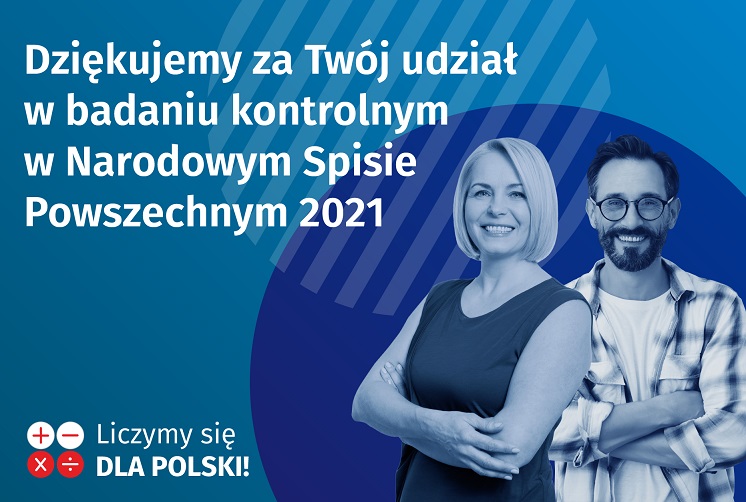 Dziękujemy za Twój udział w badaniu kontrolnym w Narodowym Spisie Powszechnym