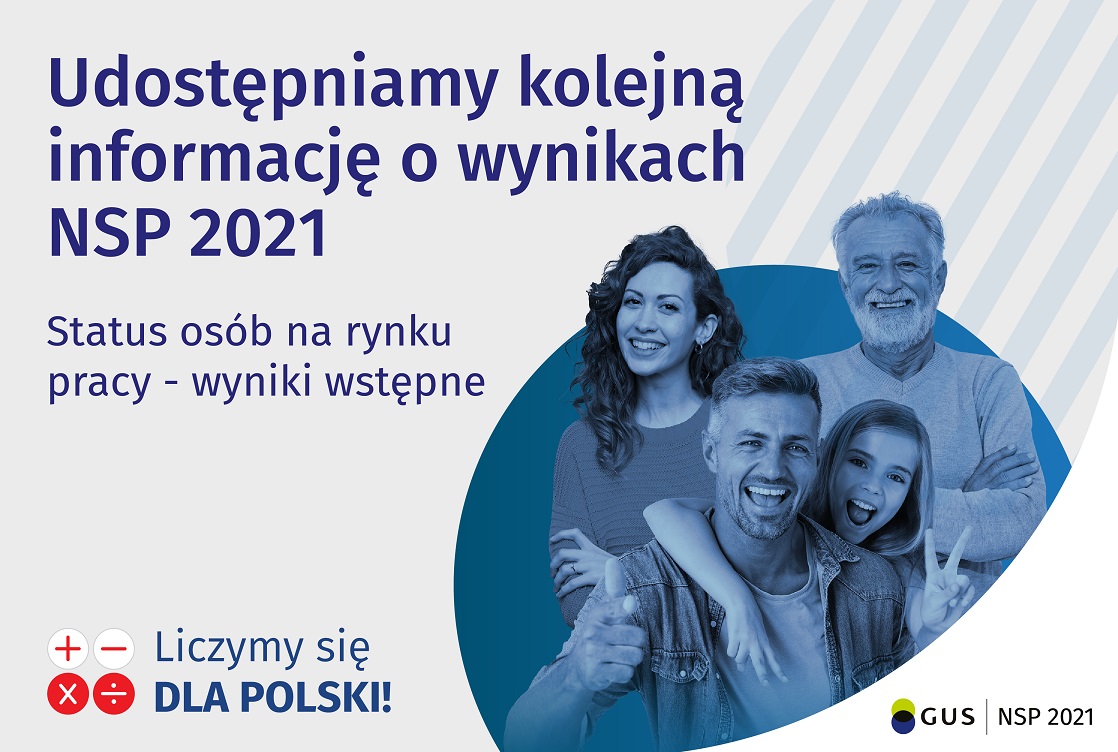  Udostępniamy informację sygnalną „Status osób na rynku pracy – wyniki wstępne NSP 2021”